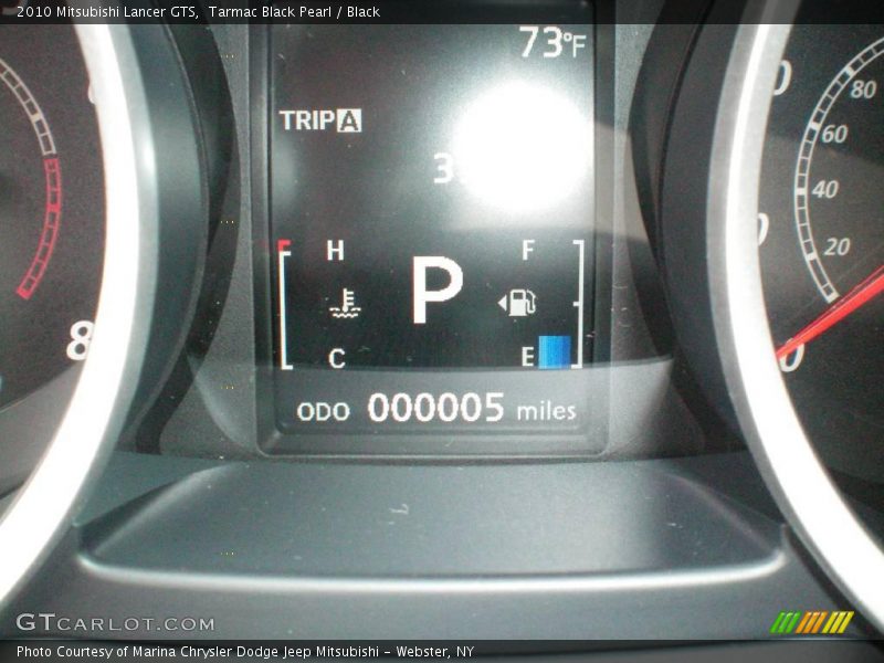Tarmac Black Pearl / Black 2010 Mitsubishi Lancer GTS