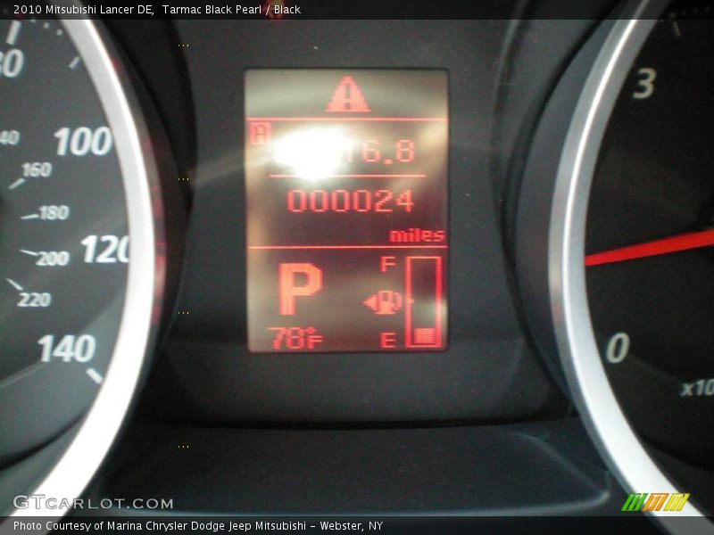 Tarmac Black Pearl / Black 2010 Mitsubishi Lancer DE