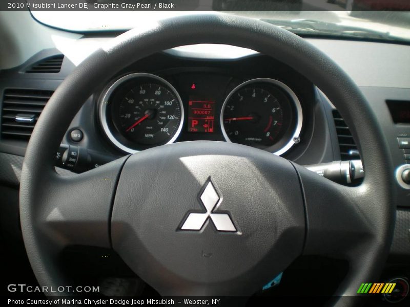 Graphite Gray Pearl / Black 2010 Mitsubishi Lancer DE