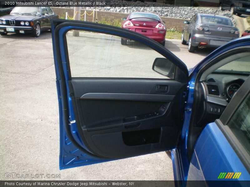 Octane Blue Metallic / Black 2010 Mitsubishi Lancer ES