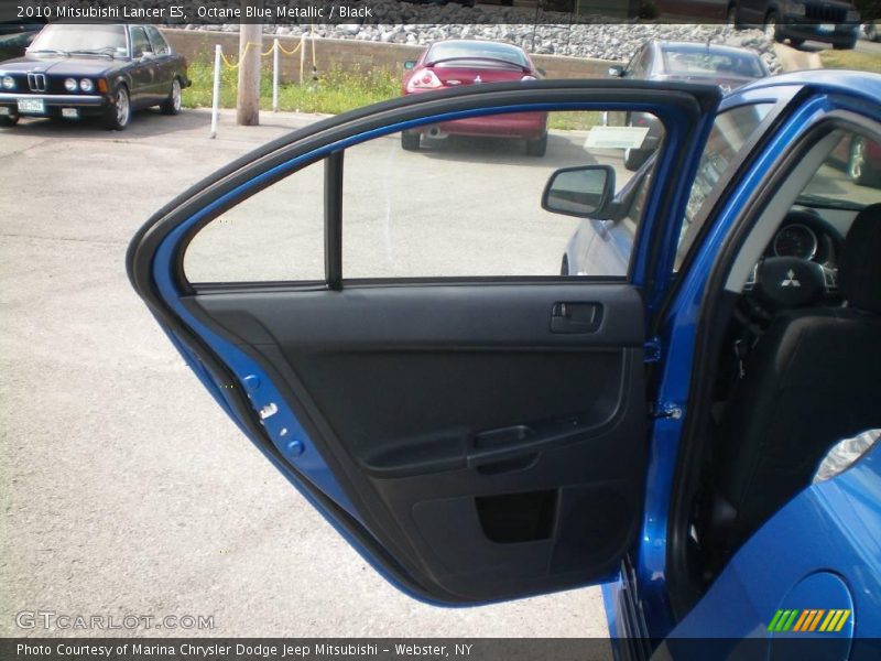 Octane Blue Metallic / Black 2010 Mitsubishi Lancer ES