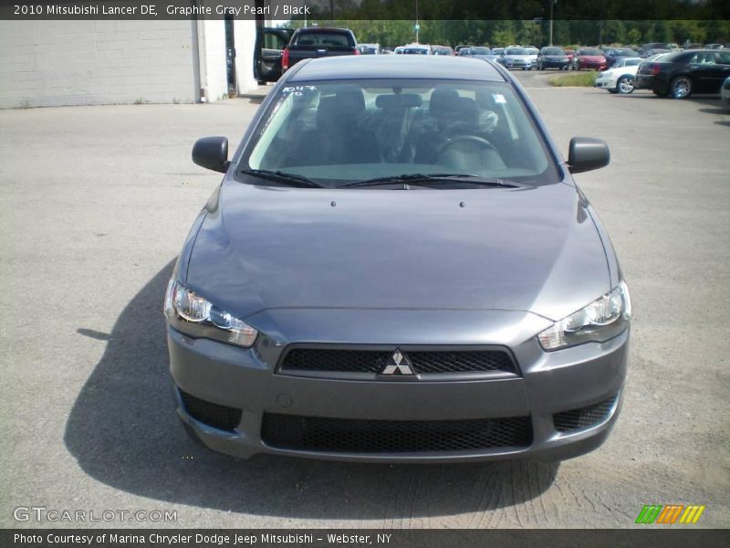 Graphite Gray Pearl / Black 2010 Mitsubishi Lancer DE