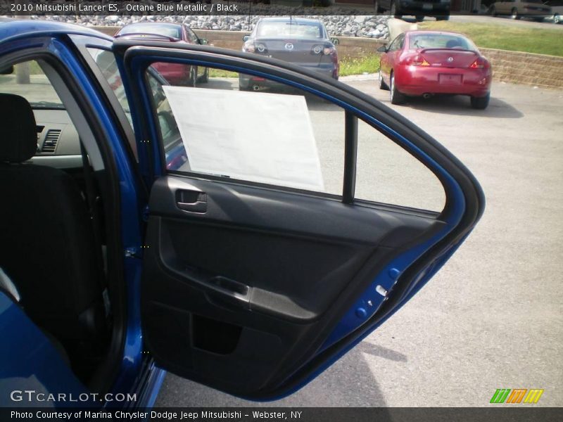 Octane Blue Metallic / Black 2010 Mitsubishi Lancer ES