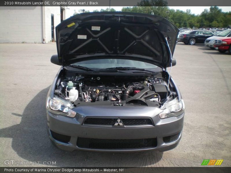 Graphite Gray Pearl / Black 2010 Mitsubishi Lancer DE