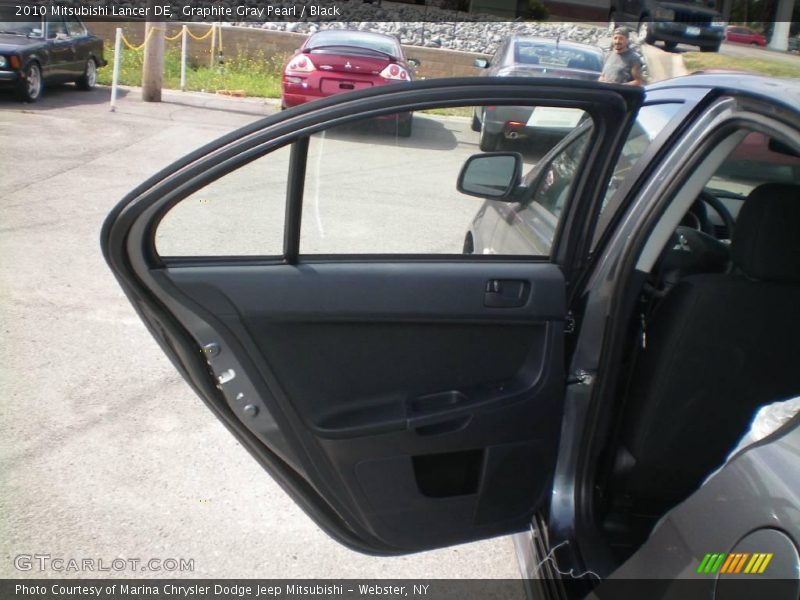 Graphite Gray Pearl / Black 2010 Mitsubishi Lancer DE