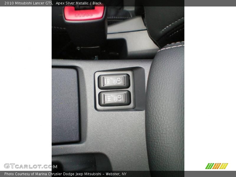 Apex Silver Metallic / Black 2010 Mitsubishi Lancer GTS