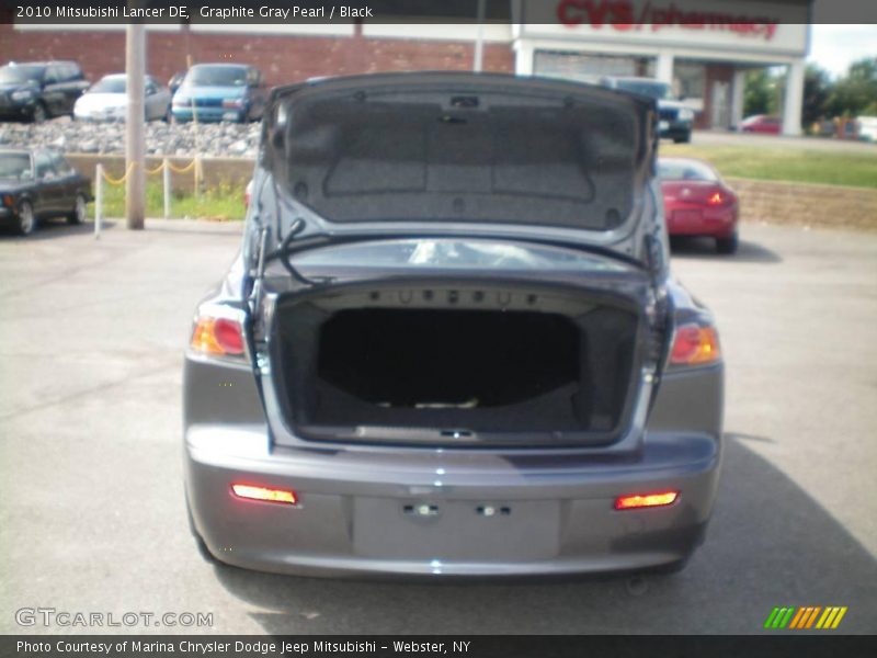 Graphite Gray Pearl / Black 2010 Mitsubishi Lancer DE