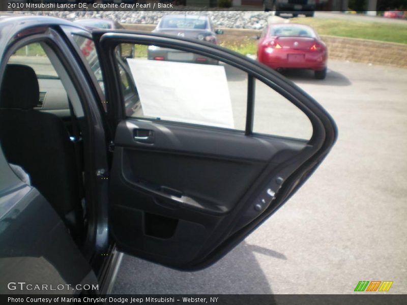 Graphite Gray Pearl / Black 2010 Mitsubishi Lancer DE