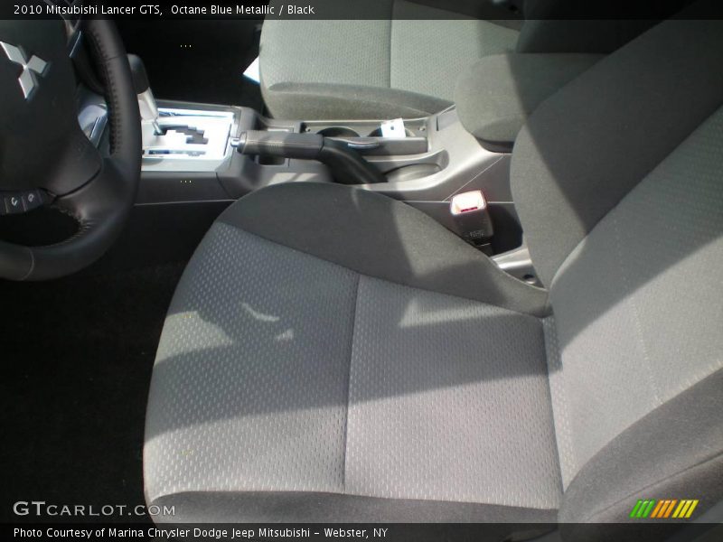 Octane Blue Metallic / Black 2010 Mitsubishi Lancer GTS