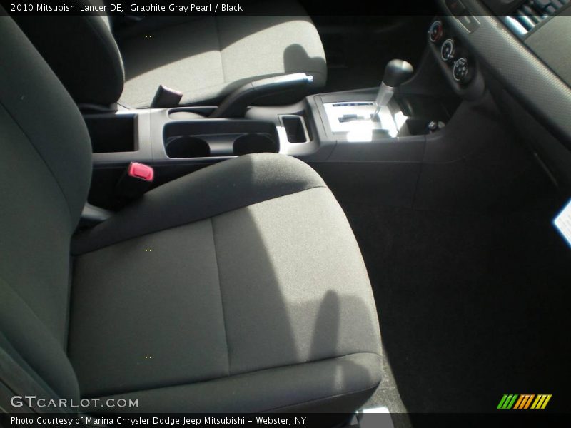 Graphite Gray Pearl / Black 2010 Mitsubishi Lancer DE