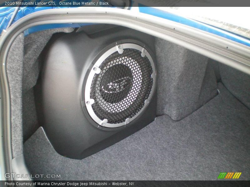 Octane Blue Metallic / Black 2010 Mitsubishi Lancer GTS