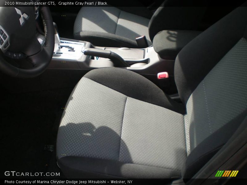 Graphite Gray Pearl / Black 2010 Mitsubishi Lancer GTS