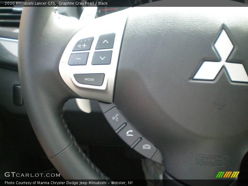 Graphite Gray Pearl / Black 2010 Mitsubishi Lancer GTS