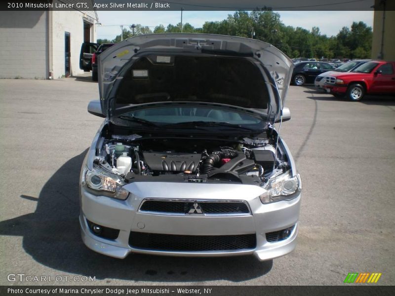 Apex Silver Metallic / Black 2010 Mitsubishi Lancer GTS