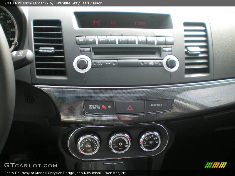 Graphite Gray Pearl / Black 2010 Mitsubishi Lancer GTS