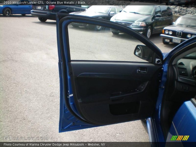 Octane Blue Metallic / Black 2010 Mitsubishi Lancer GTS