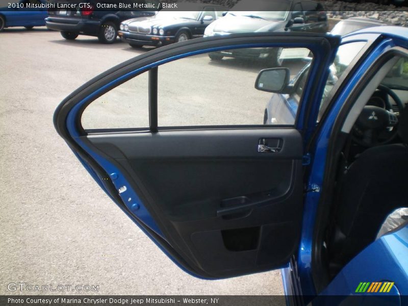 Octane Blue Metallic / Black 2010 Mitsubishi Lancer GTS