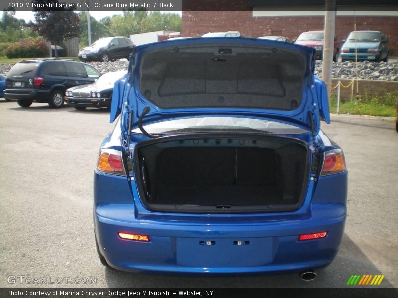 Octane Blue Metallic / Black 2010 Mitsubishi Lancer GTS