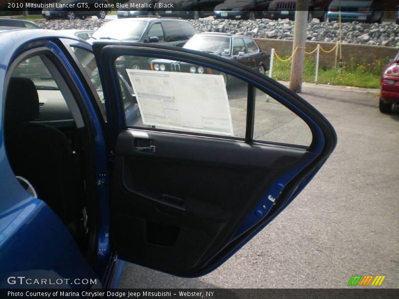Octane Blue Metallic / Black 2010 Mitsubishi Lancer GTS