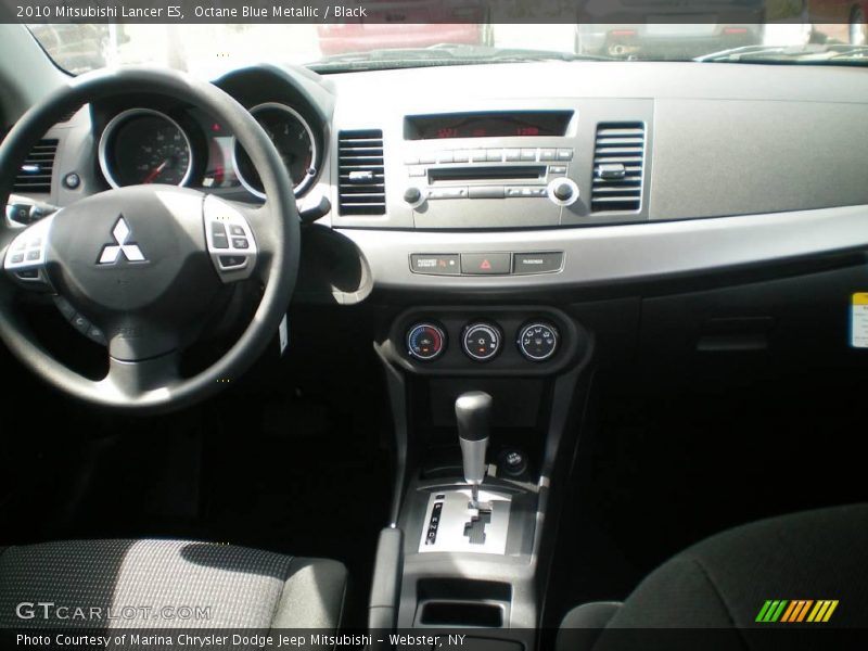 Octane Blue Metallic / Black 2010 Mitsubishi Lancer ES