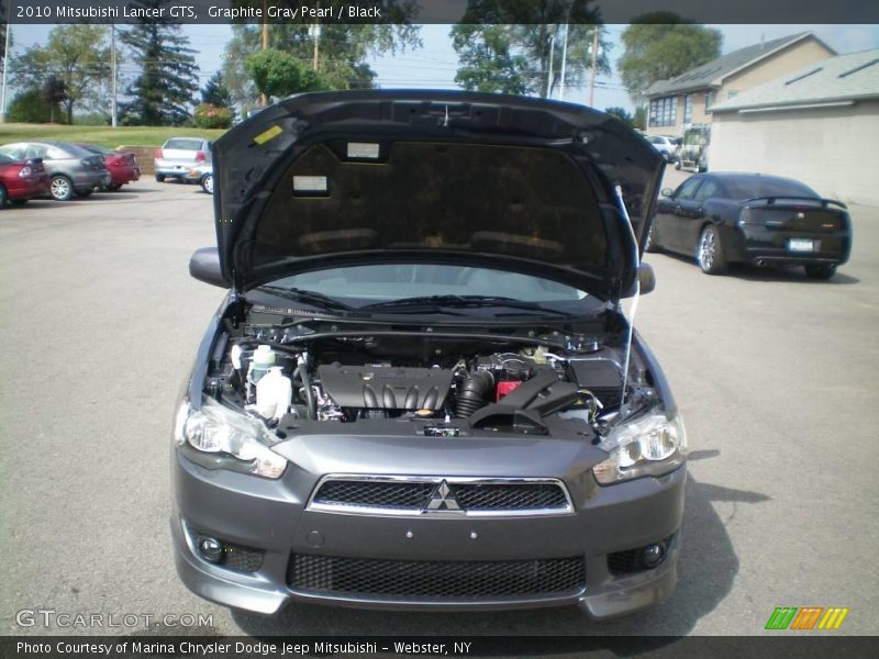 Graphite Gray Pearl / Black 2010 Mitsubishi Lancer GTS