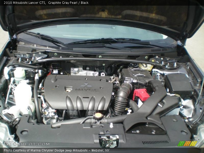 Graphite Gray Pearl / Black 2010 Mitsubishi Lancer GTS