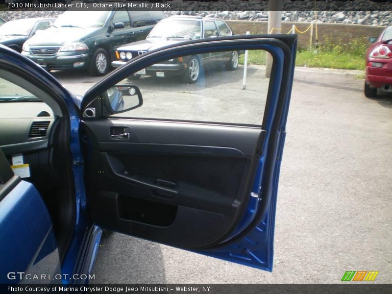 Octane Blue Metallic / Black 2010 Mitsubishi Lancer GTS