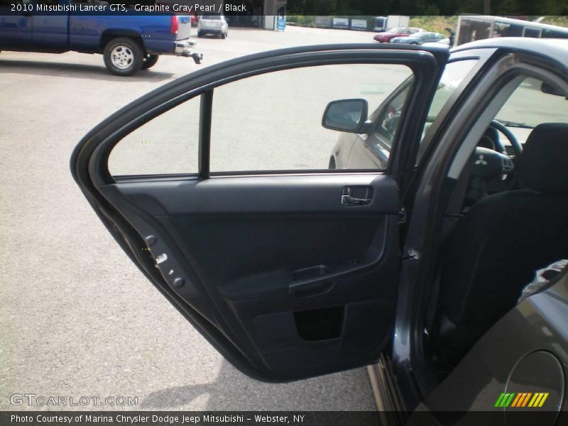 Graphite Gray Pearl / Black 2010 Mitsubishi Lancer GTS