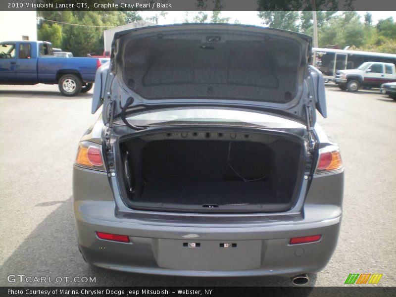 Graphite Gray Pearl / Black 2010 Mitsubishi Lancer GTS