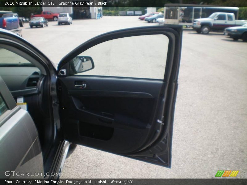 Graphite Gray Pearl / Black 2010 Mitsubishi Lancer GTS