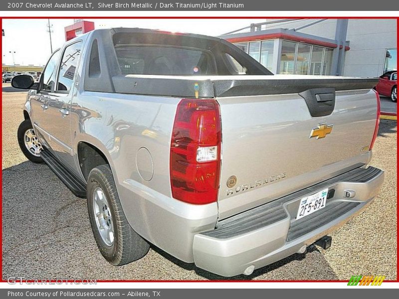 Silver Birch Metallic / Dark Titanium/Light Titanium 2007 Chevrolet Avalanche LT