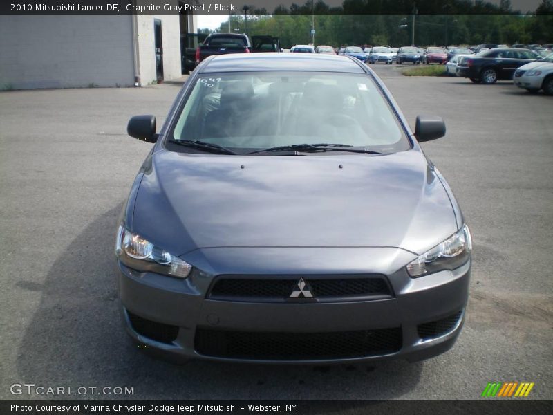 Graphite Gray Pearl / Black 2010 Mitsubishi Lancer DE