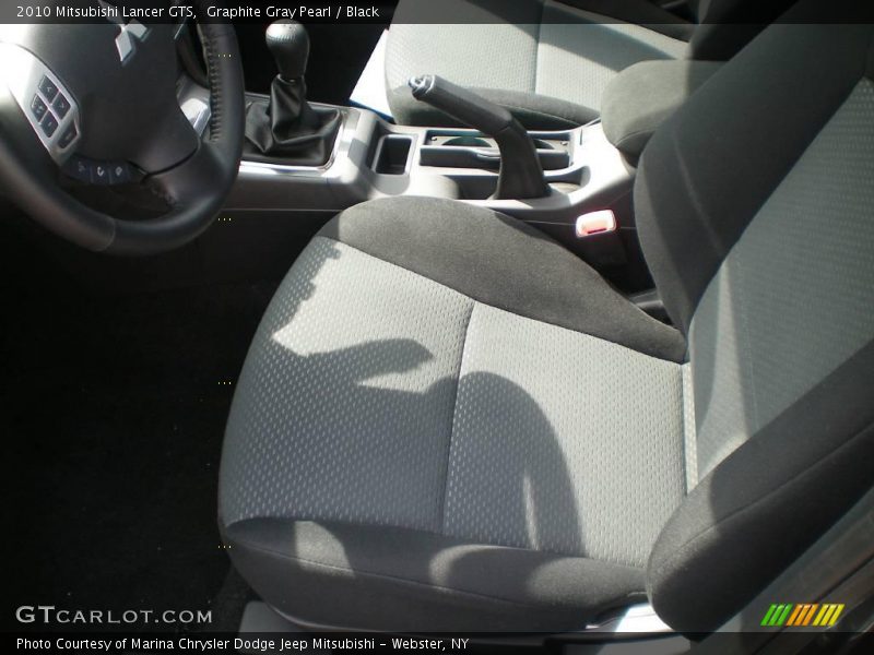 Graphite Gray Pearl / Black 2010 Mitsubishi Lancer GTS