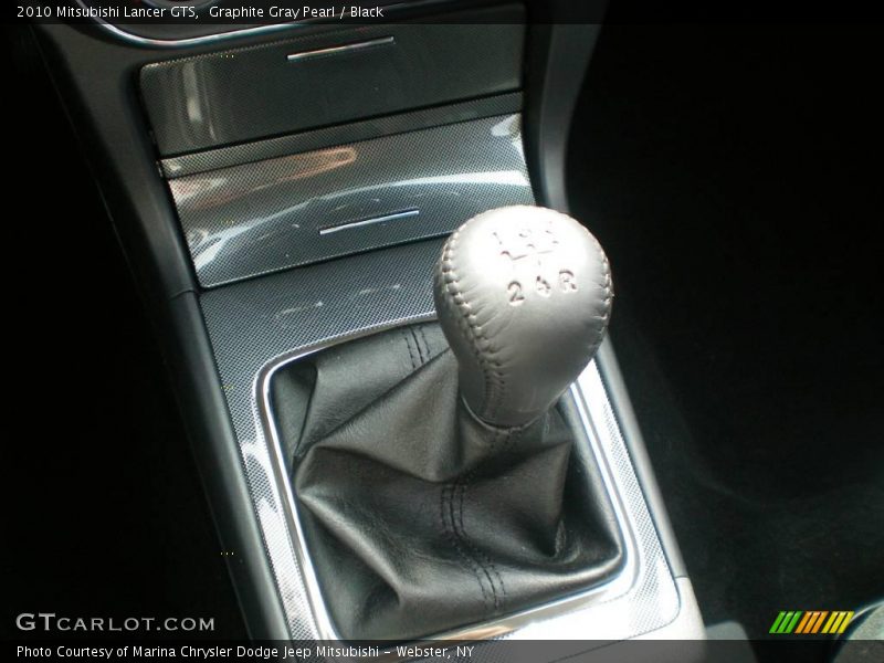 Graphite Gray Pearl / Black 2010 Mitsubishi Lancer GTS