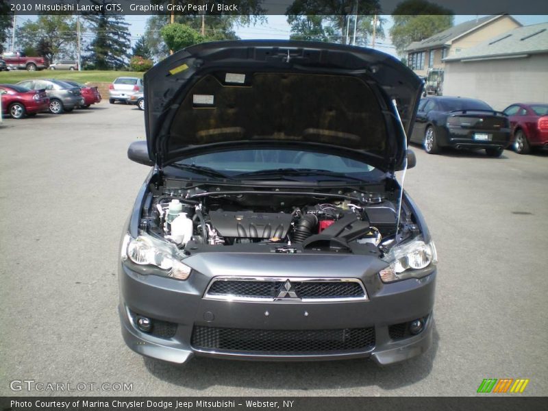 Graphite Gray Pearl / Black 2010 Mitsubishi Lancer GTS