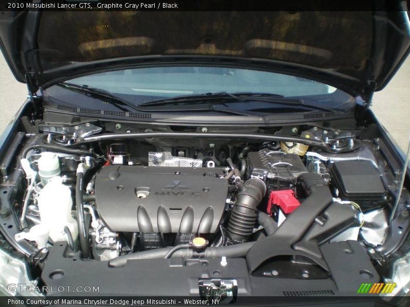 Graphite Gray Pearl / Black 2010 Mitsubishi Lancer GTS