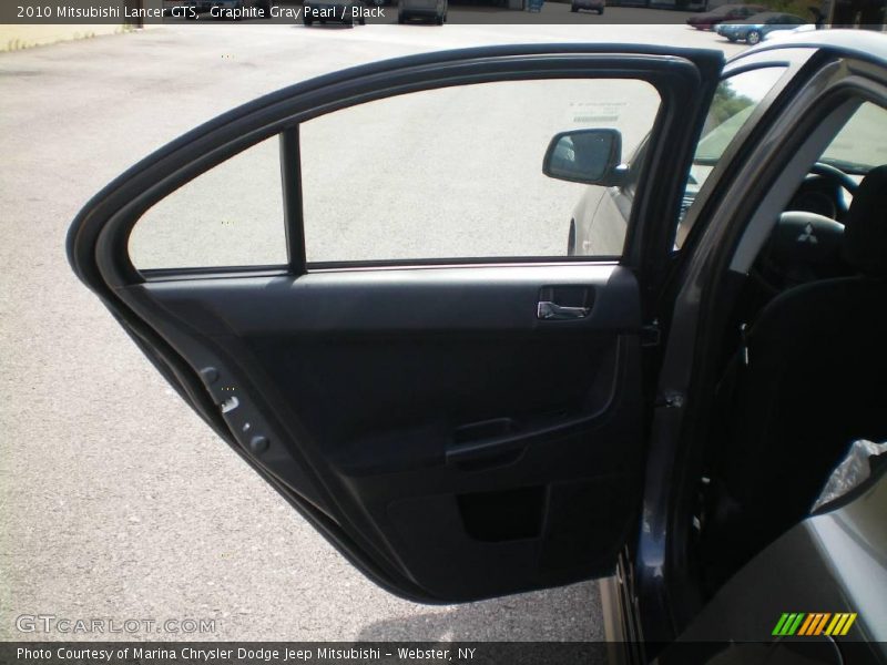 Graphite Gray Pearl / Black 2010 Mitsubishi Lancer GTS