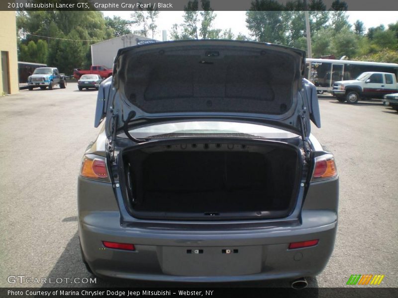 Graphite Gray Pearl / Black 2010 Mitsubishi Lancer GTS