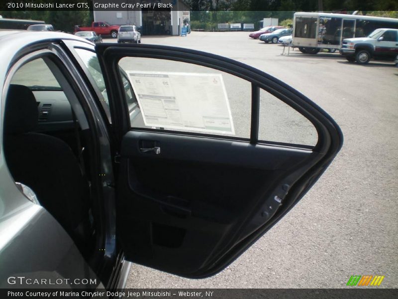 Graphite Gray Pearl / Black 2010 Mitsubishi Lancer GTS