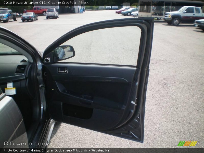 Graphite Gray Pearl / Black 2010 Mitsubishi Lancer GTS