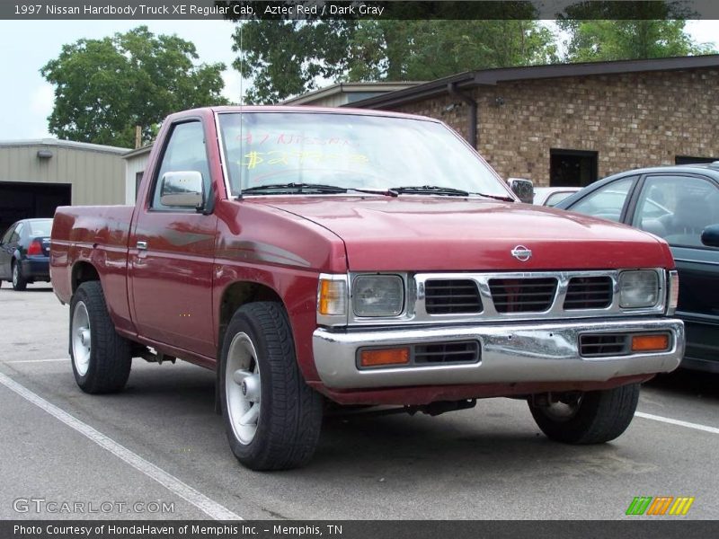 Aztec Red / Dark Gray 1997 Nissan Hardbody Truck XE Regular Cab