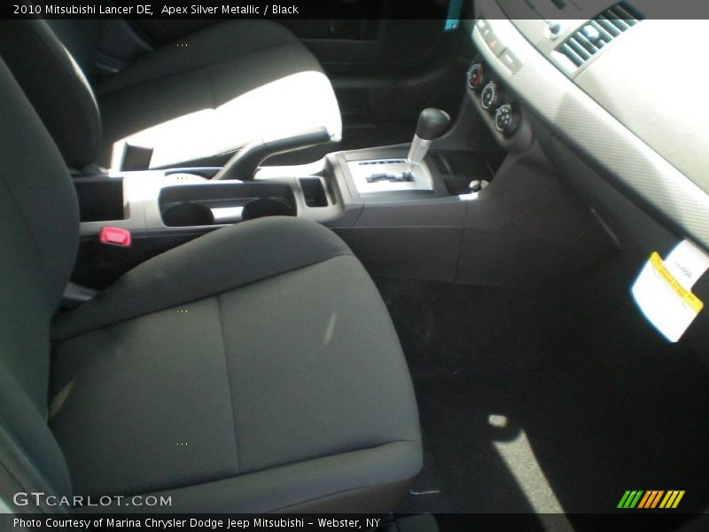 Apex Silver Metallic / Black 2010 Mitsubishi Lancer DE