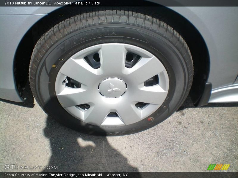 Apex Silver Metallic / Black 2010 Mitsubishi Lancer DE