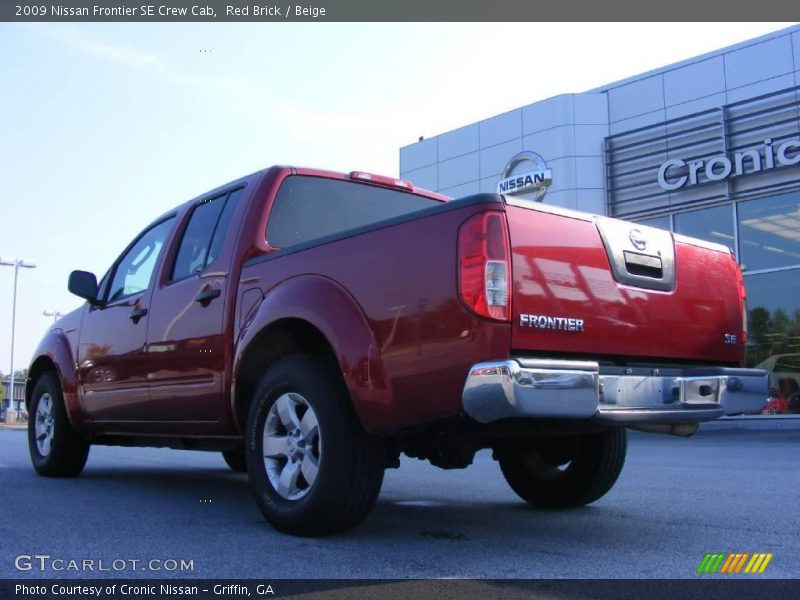 Red Brick / Beige 2009 Nissan Frontier SE Crew Cab