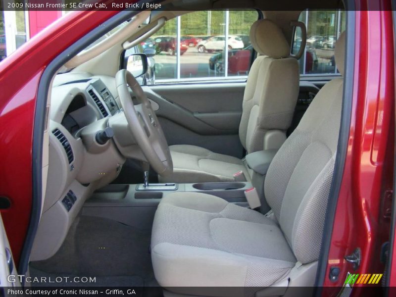 Red Brick / Beige 2009 Nissan Frontier SE Crew Cab
