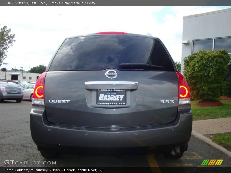 Smoke Gray Metallic / Gray 2007 Nissan Quest 3.5 S