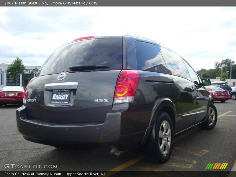 Smoke Gray Metallic / Gray 2007 Nissan Quest 3.5 S