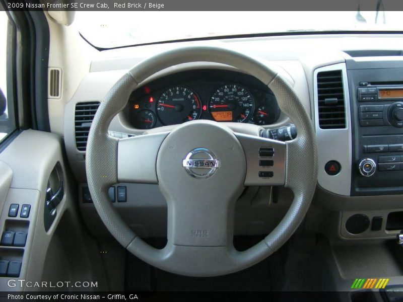 Red Brick / Beige 2009 Nissan Frontier SE Crew Cab