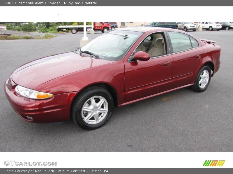 Ruby Red / Neutral 2002 Oldsmobile Alero GL Sedan
