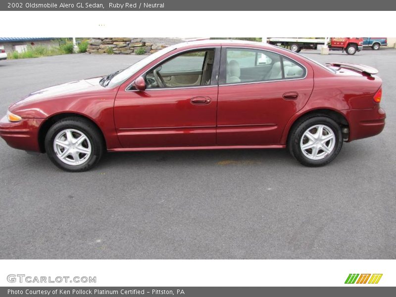 Ruby Red / Neutral 2002 Oldsmobile Alero GL Sedan